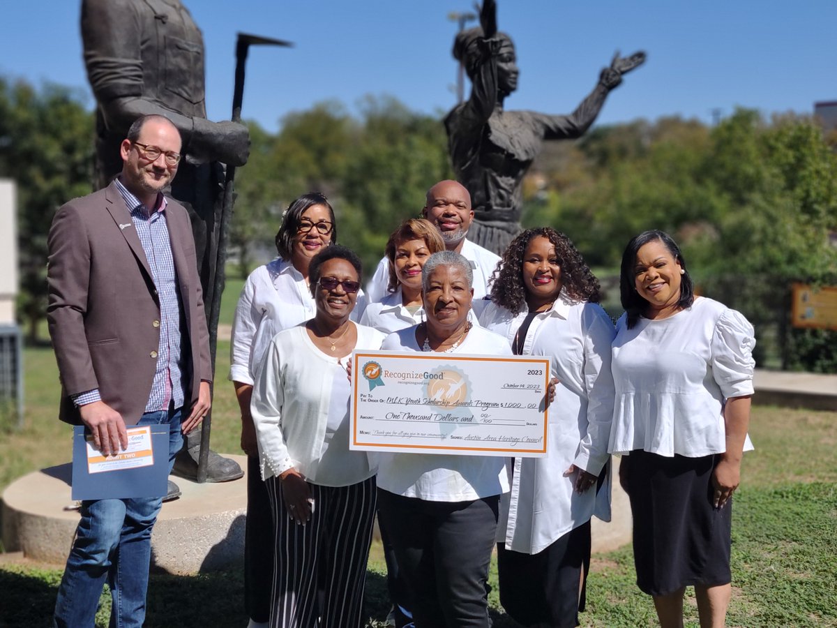 RecognizeGood (@recognizegood) on Twitter photo This weekend, <a href="/RecognizeGood/">RecognizeGood</a> honored the Austin Area Heritage Council with our Lighthouse Award. For 30 years, <a href="/ATXMLK/">Austin Area Heritage Council</a> has overseen and planned Austin’s annual Martin Luther King Day celebrations in a continued effort to promote understanding and respect among all people. This weekend, <a href="/RecognizeGood/">RecognizeGood</a> honored the Austin Area Heritage Council with our Lighthouse Award. For 30 years, <a href="/ATXMLK/">Austin Area Heritage Council</a> has overseen and planned Austin’s annual Martin Luther King Day celebrations in a continued effort to promote understanding and respect among all people.