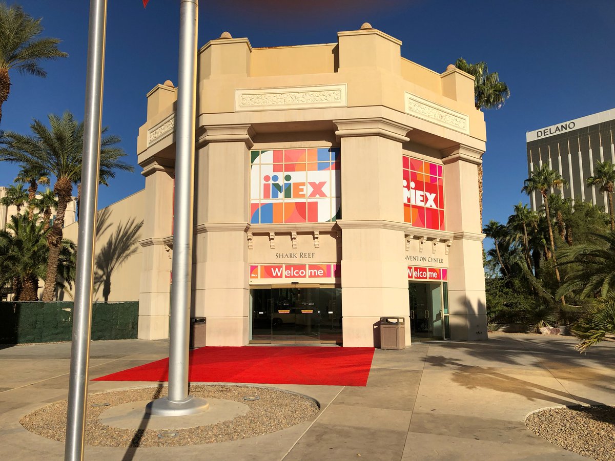 Groups360's tweet photo. Getting set up for #IMEXAmerica in Las Vegas this week with @IMEX_Group 🎉

Come find us at booth number #F547 or set up an individual appointment with us right here: https://t.co/Ul7Aa2XeCN https://t.co/bcaXZaTJNr