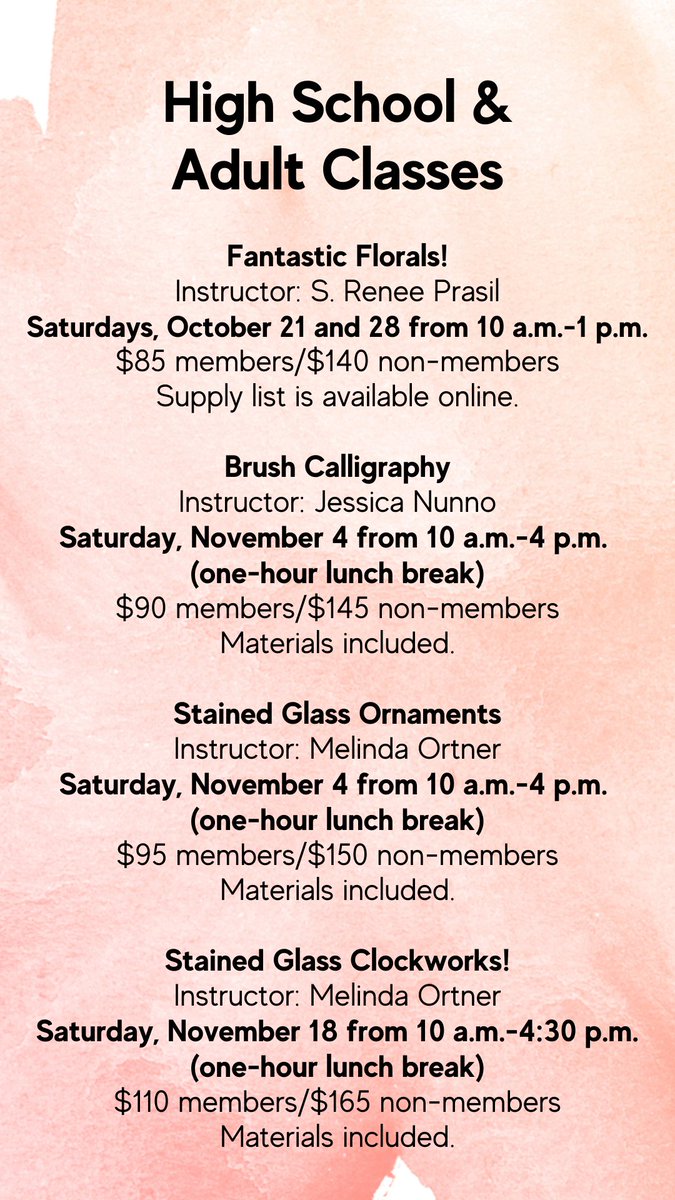 HSVmuseumArt's tweet image. Embrace the vibrant colors of fall and unlock your artistic potential at Huntsville Museum of Art’s Academy! Our upcoming Fall classes are tailored for all ages and skill levels, providing a range of artistic experiences for all to enjoy. 🍂🎨 #HMAAcademy #FallArtClasses