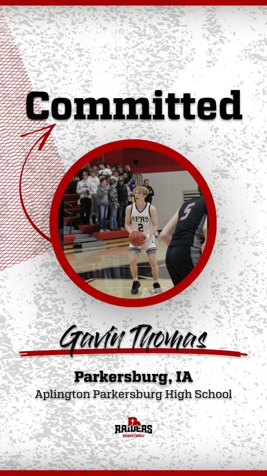 Gavin Thomas (@gavin_thomas2) on Twitter photo Committed ❤️🤍 <a href="/NWCBasketball/">Northwestern College Basketball</a>
Excited to announce my commitment to Northwestern! I would like to thank my family, teammates, coaches, and friends who have helped me along the way. #goraiders Committed ❤️🤍 <a href="/NWCBasketball/">Northwestern College Basketball</a>
Excited to announce my commitment to Northwestern! I would like to thank my family, teammates, coaches, and friends who have helped me along the way. #goraiders