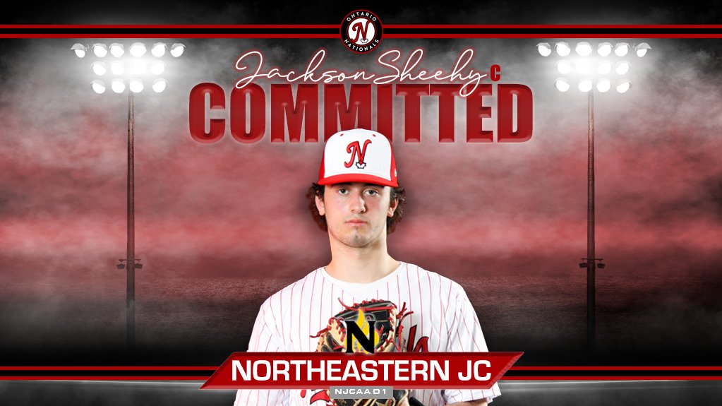 The Ontario Nationals Baseball Club is pleased to announce that Jackson Sheehy (C/RHP) of Guelph, ON has committed to Northeastern JC in Sterling, CO (NJCAA D1). See our website for more details: ontarionationals.ca/news/sheehy-co… #ClassOf2024 #committed