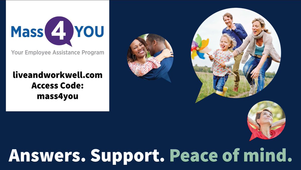 Mass4YOU, the Commonwealth's Employee Assistance Program, is here to help! GIC benefits-eligible employees and their families can find easy access to a comprehensive suite of free, confidential support available 24/7. Learn more: ow.ly/Ntmm50OSCov