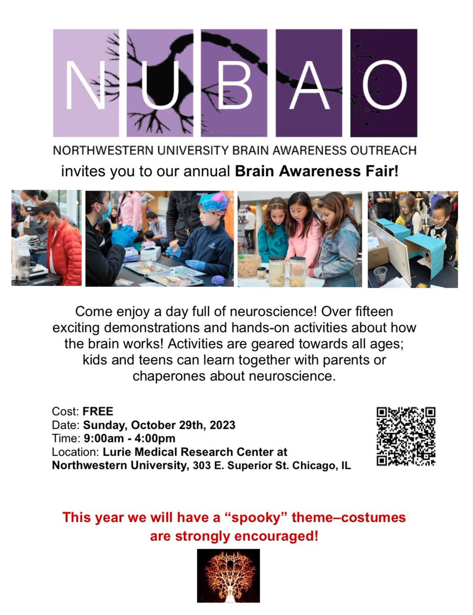 Great opportunity for Chicagoland families! Our annual Brain Fair is coming up on Sunday, October 29th, in downtown Chicago! Learn more and register here: nubrainawareness.com/brain-awarenes…