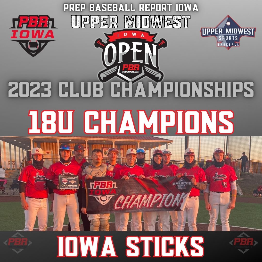 Prep Baseball Iowa (@prepbaseballia) on Twitter photo The <a href="/IowaSticks/">Iowa Sticks Baseball</a> are your 2023 PBR Iowa Upper Midwest Club Championship winners of the 18U Division. Congrats to you all!
@PBRIowa <a href="/UpperMWBaseball/">Upper Midwest Baseball</a> The <a href="/IowaSticks/">Iowa Sticks Baseball</a> are your 2023 PBR Iowa Upper Midwest Club Championship winners of the 18U Division. Congrats to you all!
@PBRIowa <a href="/UpperMWBaseball/">Upper Midwest Baseball</a>