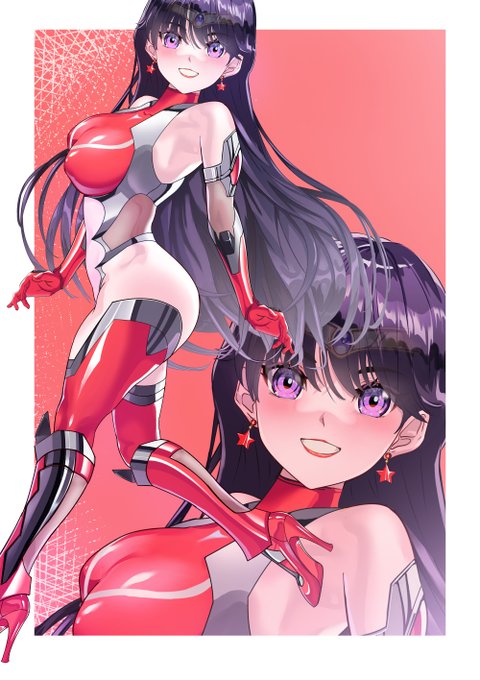 おはようございます❤(#^.^#)
颯爽ウォ～キング❣レイちゃま❤
#セーラーマーズ 
#ぴっちりスーツ 