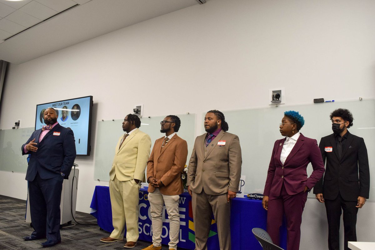 _CodeCrew's tweet image. We couldn't be happier for our #CodeSchool graduates as they embark on their new adventure as full-time software developers in the booming Memphis tech sector! @EpicenterMemphis @TheCollectiveBlueprint
Congratulations to all our talented students! 🎊 #MemphisTech #GritGrindCode