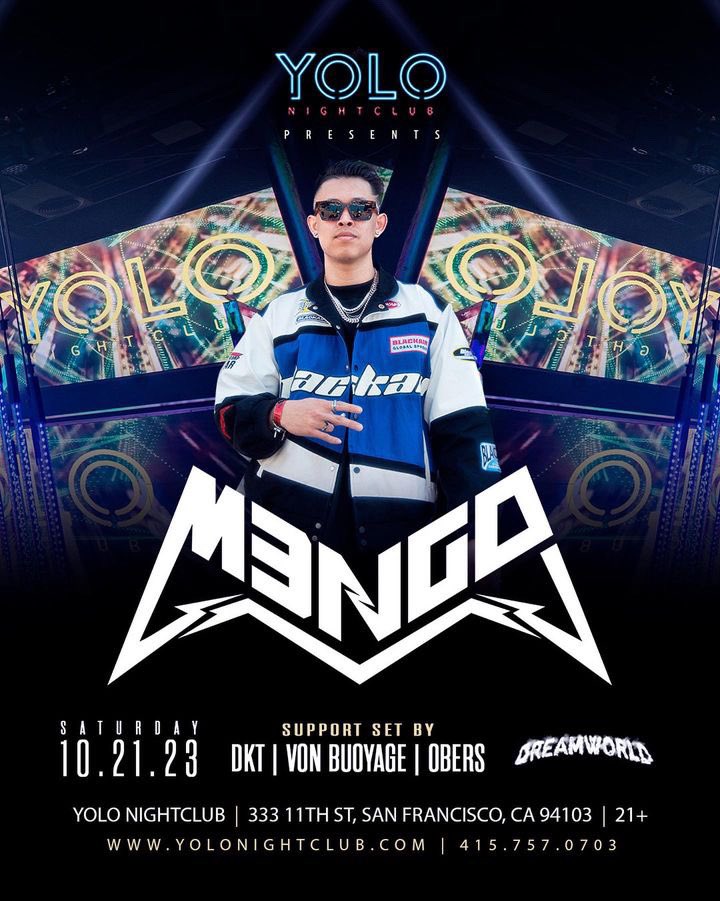 M3NGO_Music's tweet photo. THIS SATURDAY 10/21 IM RETURNING TO SF (my second home) 🤠

Super excited to be headlining another show at Yolo with @WeDreamWorlds 🙏

I promise you @mynameisdkt and I will be bringing the Socal heat up 😈🔥

Free Guestlist Before 11 see y’all there! 

https://t.co/JwTy0u28SX https://t.co/VtW4HyS6vE