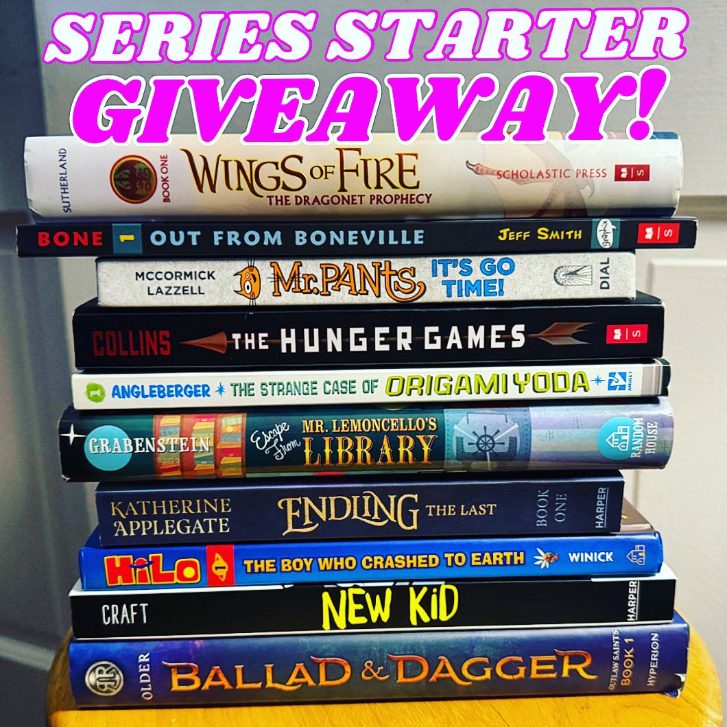 Teachers, librarians, educators &amp; parents! It’s #giveaway time! I need to find these 10 series starters a new home!

Follow, ❤️, RT/QT or Comment &amp; Tag a friend to enter for a chance to add these great books 📚 to your collection! Winner selected 10/19. #FunkGiveaways
