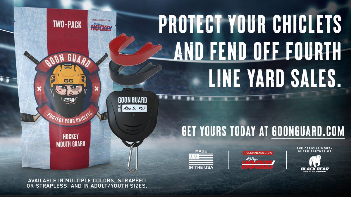 Introducing Goon Guard: Goon Guard has a thin design that makes them comfortable and tight fitting.  Proven to offer twice the impact absorption of traditional mouthguards, so you can perform at your peak with confidence. Get the best!
#GoonGuard 
goonguard.com