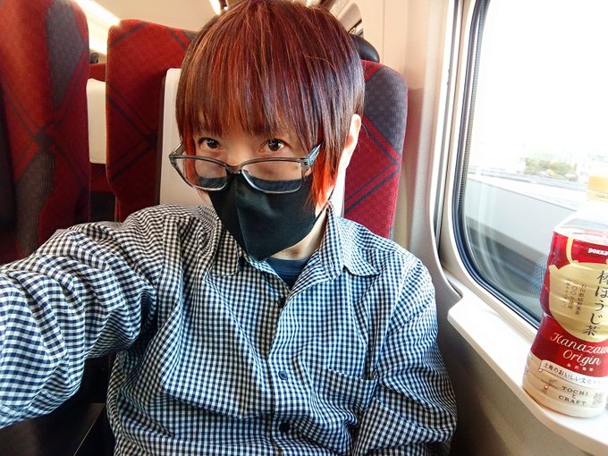 新幹線乗った🚄💨😆💖。 