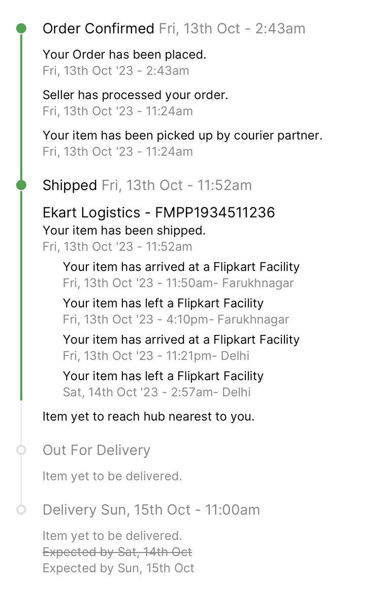 saurabhpatle16's tweet image. Ordered my phone from #Flipkart supposed to come on 14 Oct, not yet delivered. No information of delay, till now no commitment when will be delivered. #FlipkartBigBillionDays just for order booking not delivering on time #falsecommitment #fraud #worstcustomercare #flipkartscam