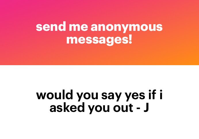 / who sent this? I haven’t checked it in weeks and I was just about to delete the app before I saw this. Dm, me if it was you.