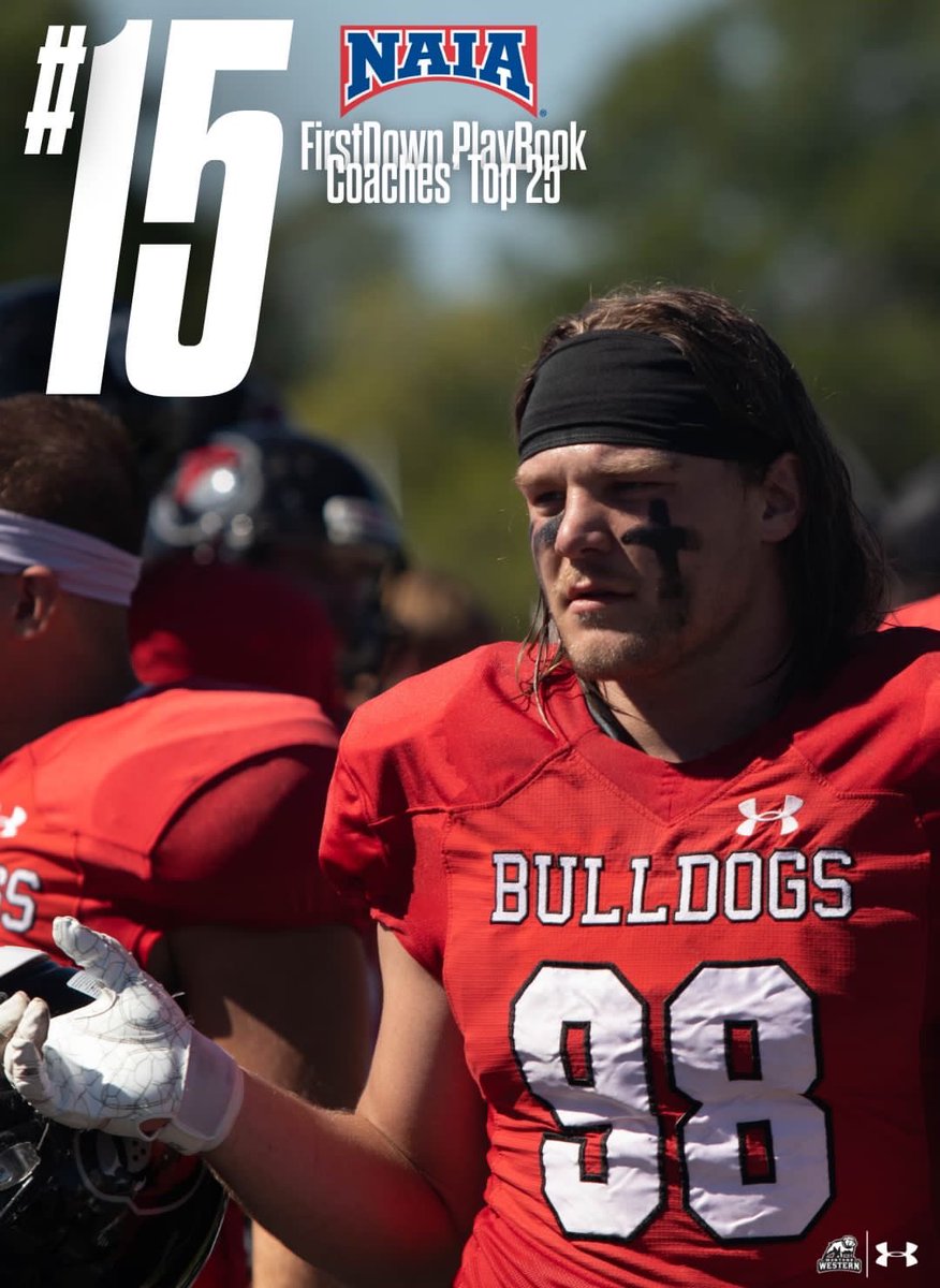 UMW_Bulldogs's tweet photo. Moving on ⬆️ 

Bulldogs continue to climb in the ratings, claiming the No. 15 spot this week!

#GoBulldogs | @UMWFootball https://t.co/paK0KtnPWi