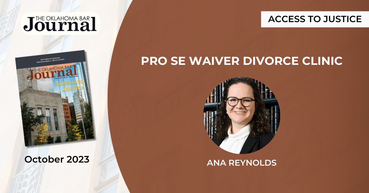 OklahomaBar's tweet image. From the Oct. OBJ: "The clinic started as an attempt to fix a problem, but the reality is it wouldn’t exist without the cooperation of the judges, the private bar and the OCU School of Law." okbar.org/barjournal/oct…