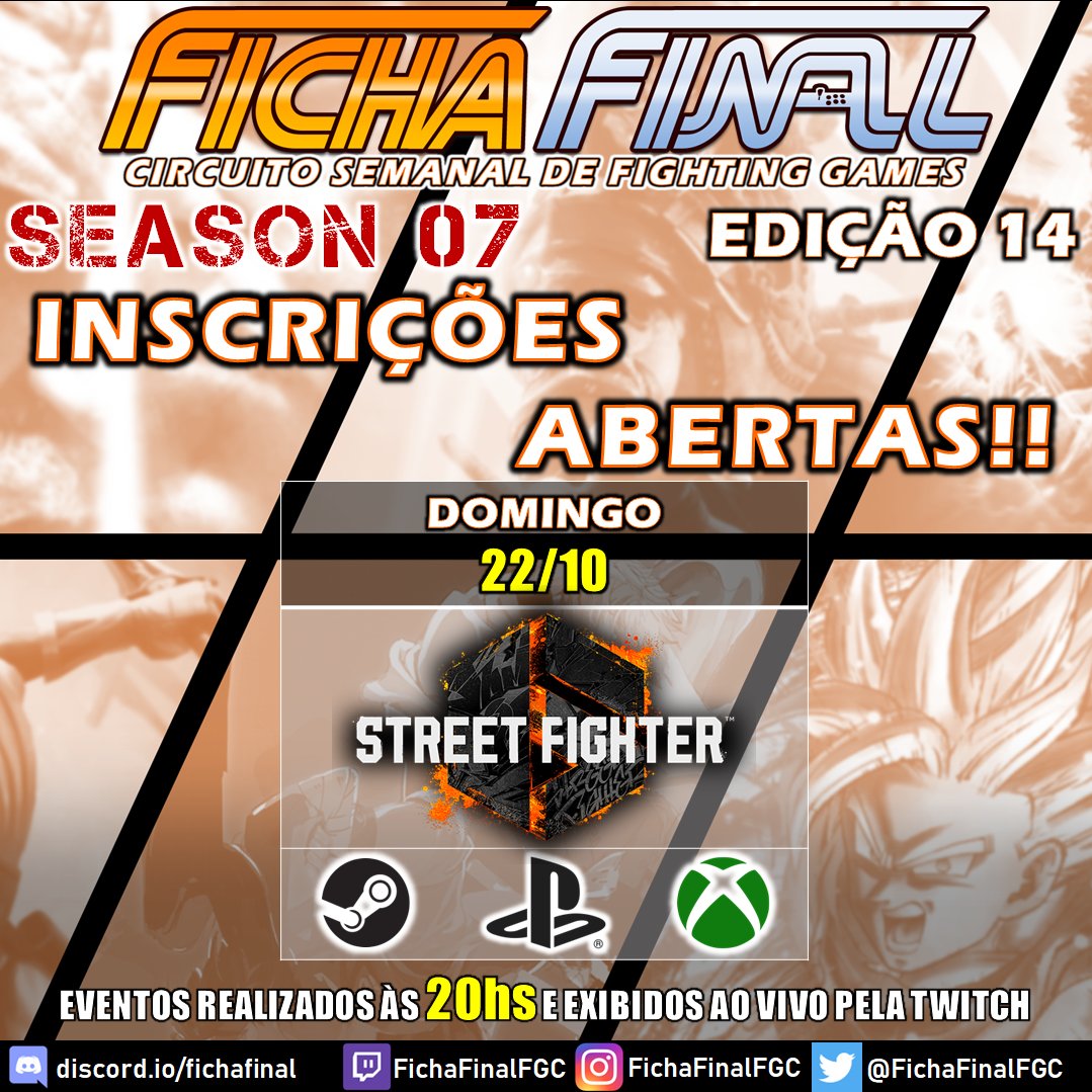 Ariel Combo on X: Estão abertas as inscrições para o Kombo Infinito  League! Torneio ABERTO de MK1 com apoio da @nuuvem -   Damos as boas vindas ao @WarnerPlayBR! As lives  serão