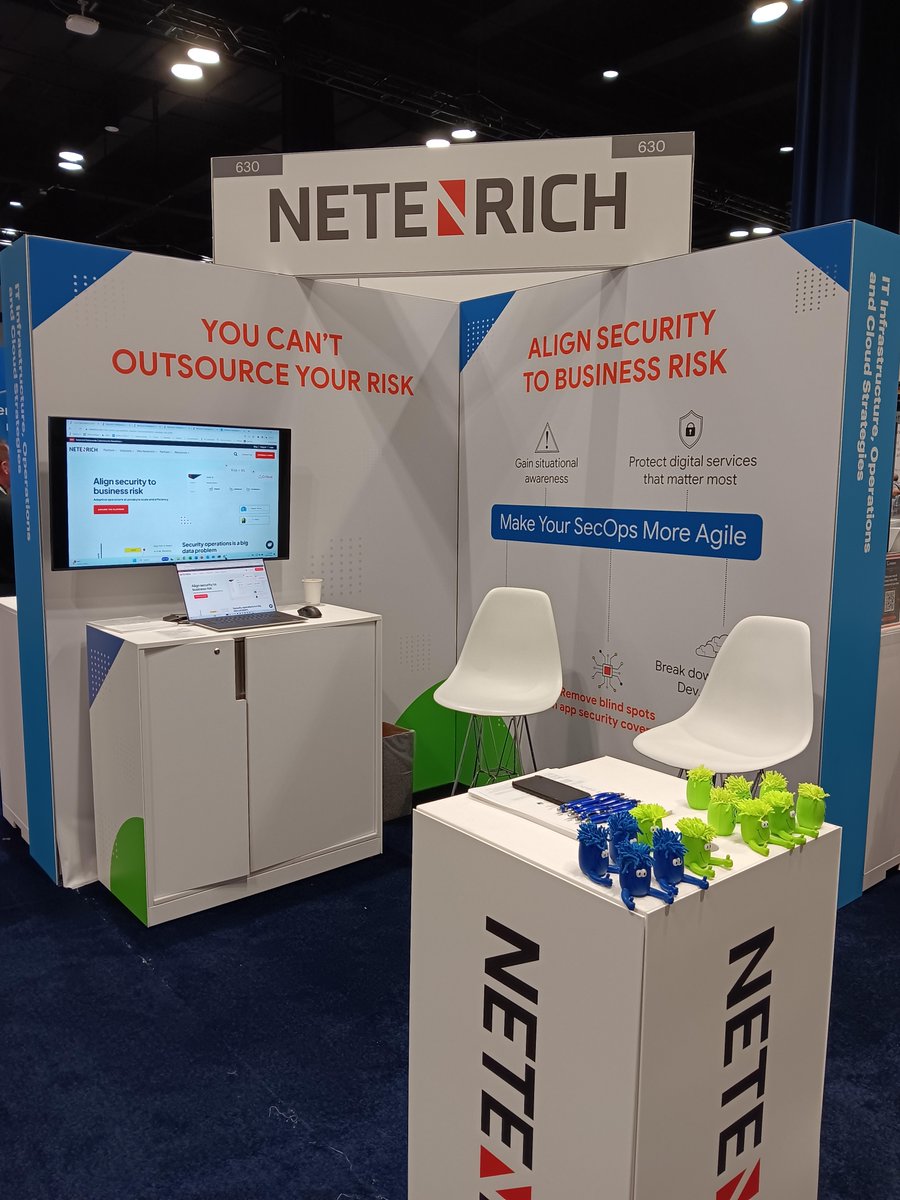Netenrich's tweet image. Great Day 1 at Gartner IT Symposium and Expo #GartnerSYM! Be sure to visit Netenrich&apos;s David Swift, Mike Beavers &amp;amp; more of our team this week at our booth to see how you can reduce business risk &amp;amp; improve cyber resiliency with #ResolutionIntelligence Cloud hubs.li/Q025JmLS0