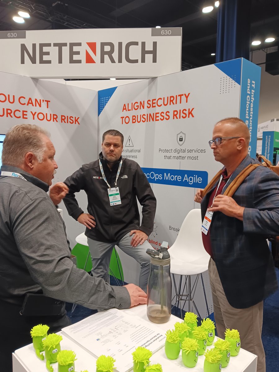 Netenrich's tweet image. Great Day 1 at Gartner IT Symposium and Expo #GartnerSYM! Be sure to visit Netenrich&apos;s David Swift, Mike Beavers &amp;amp; more of our team this week at our booth to see how you can reduce business risk &amp;amp; improve cyber resiliency with #ResolutionIntelligence Cloud hubs.li/Q025JmLS0