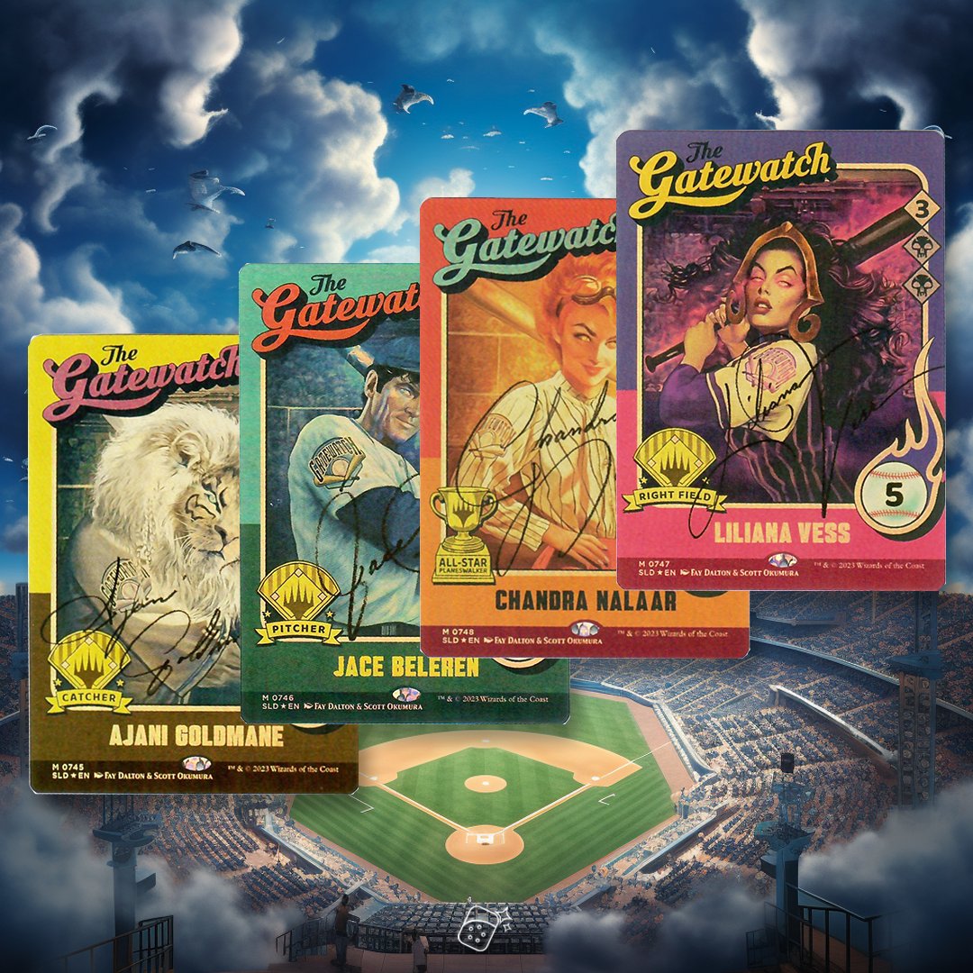 mtg baseball cards Planeswalkers - Fay Dalton & Scott Okumura