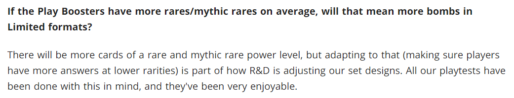 "Are the new boosters going to turn Limited into Commander?" - "Yes, but we made sure that Commander ppl can have fun."

Can we just drop the charade and make Uncommons legal in Pauper? Because not even Limited is going to be about commons anymore.

#mtgpauper