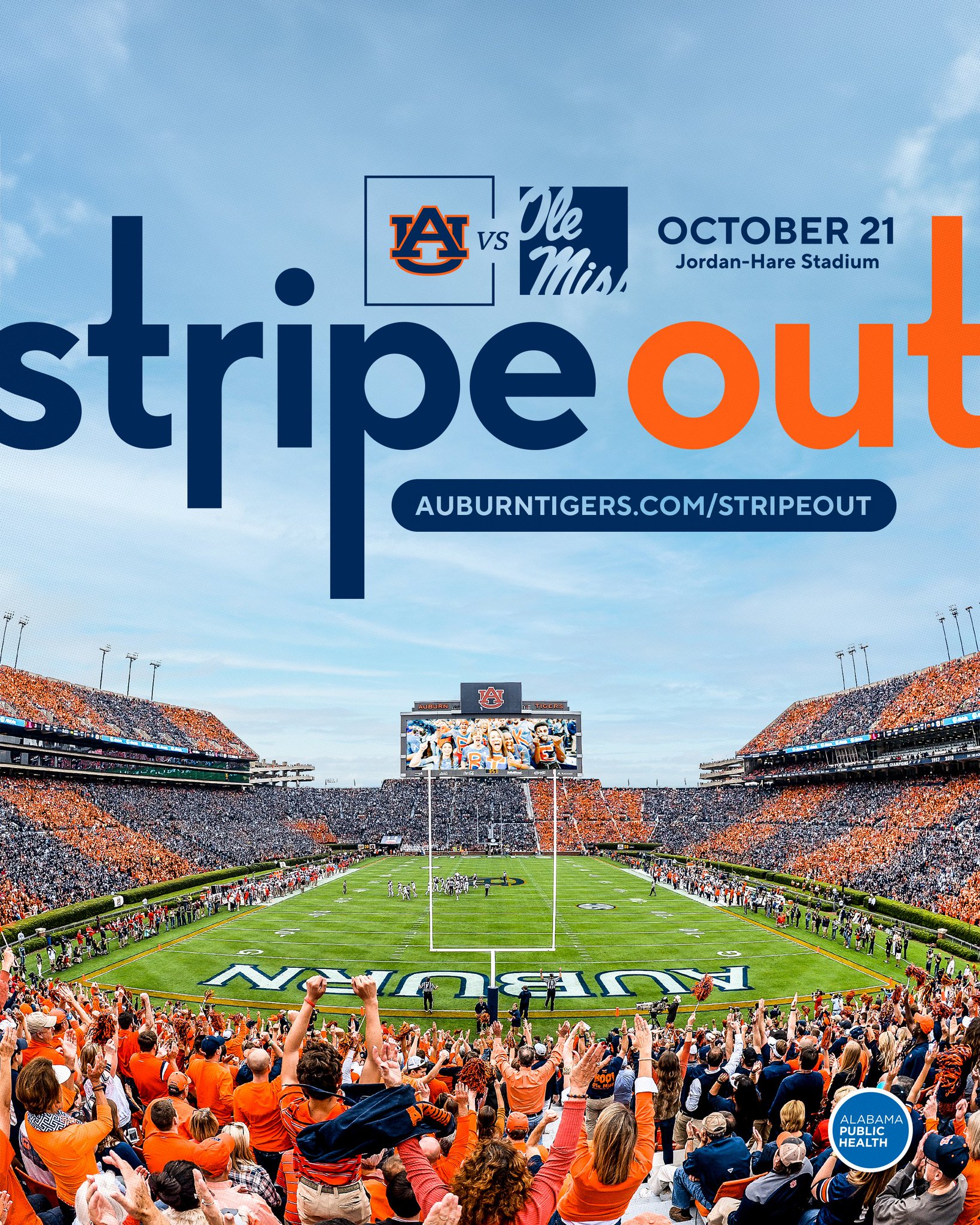Stripe the stadium for Ole Miss Auburn Sports
