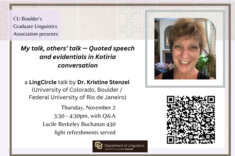 CU Boulder Linguistics tweet media