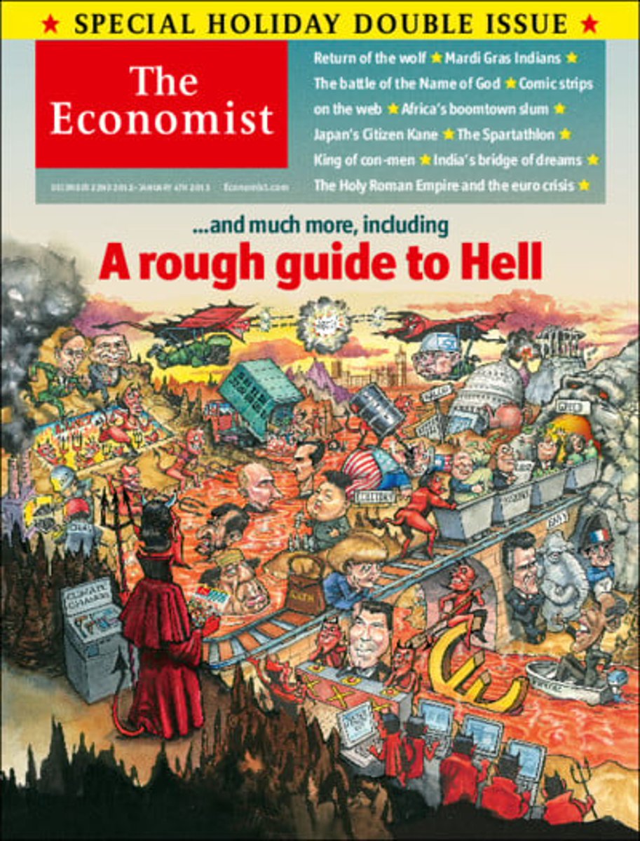 Estoy muy contenta de que muchos me hayáis mandado una portada de hace casi 12 años de The Economist. Una gran señal de que hayáis visto "cosas". Pero... 
1. ¿Quién me cuenta lo que ve?
2. ¿Os parece casual?