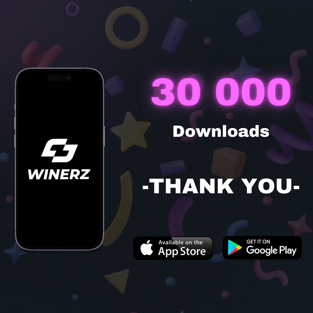 30 000 downloads since the release of our app, unbelievable 🔥💜