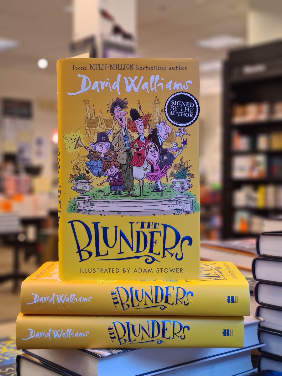 WstonesDundee's tweet photo. Thank you to everyone who came to our shop today to meet David Walliams and get a book signed! We have limited signed stock of some of David's books in store, including his new book The Blunders 📚 #davidwalliams #theblunders https://t.co/oGdrZ99LfX