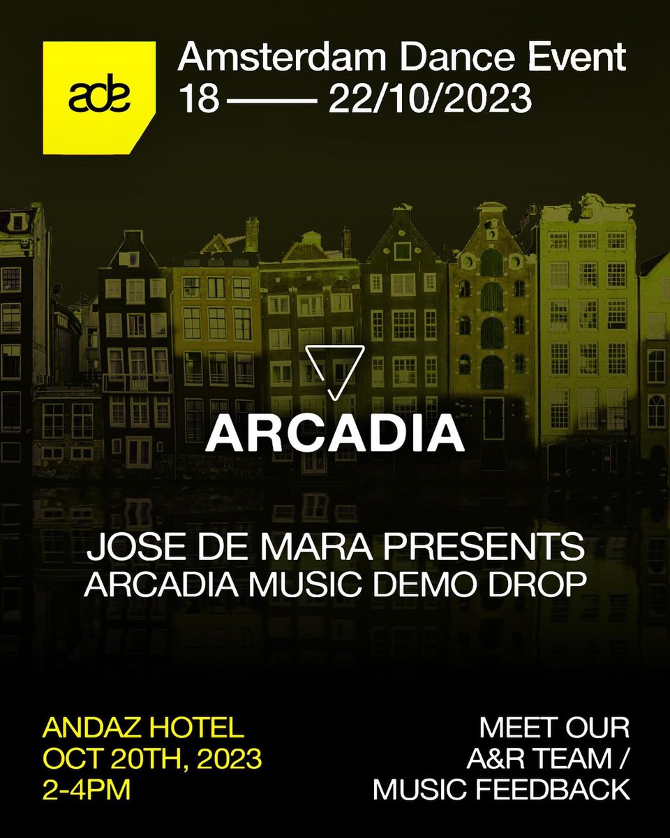 Amsterdam Dance Event this week ! ✈️ ❌❌❌