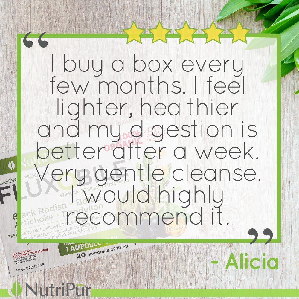 ''I buy a box every few months. I feel lighter, healthier and my digestion is better after a week. Very gentle cleanse. I would highly recommend it.'' - Alicia
5/5 stars FluxOBile 
#livercleanse #detoxcleanse #bodytoxins #liverescue #detox 
bit.ly/2mVuU22