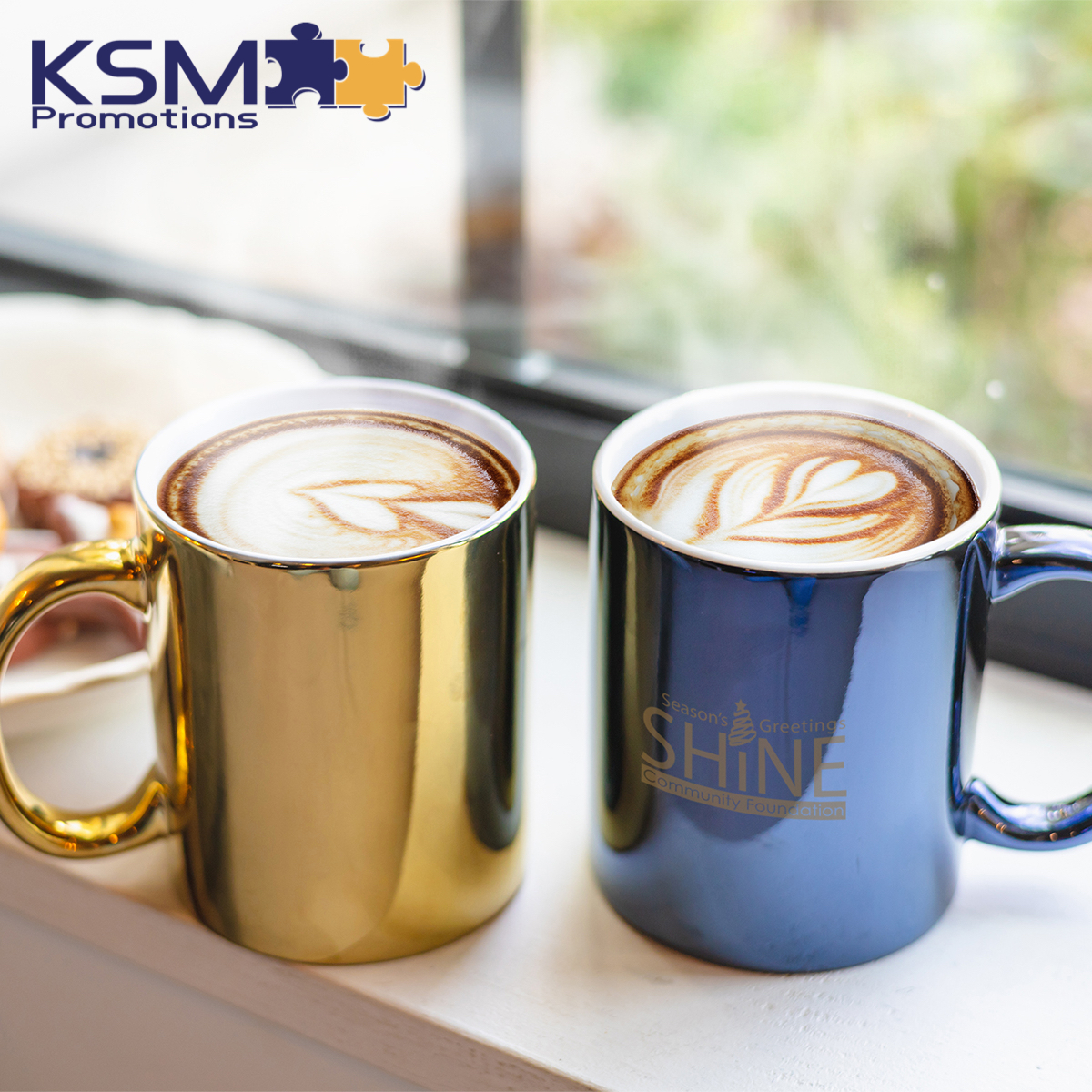 Add a touch of pizazz to your brand with these metallic-finish ceramic mugs. Choose from copper, gold, pearl, silver, or slate blue, whichever matches your brand best. 
Interested?
Let's talk!

#ksmpromotions #businessgifts