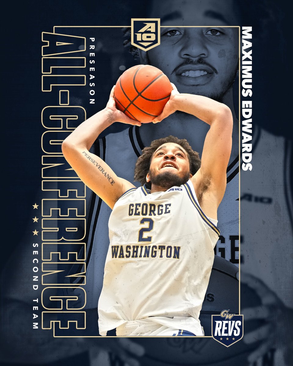 𝐏𝐑𝐄𝐒𝐄𝐀𝐒𝐎𝐍 𝐀𝐋𝐋-𝐀𝐓𝐋𝐀𝐍𝐓𝐈𝐂 𝟏𝟎

James Bishop IV - First Team
<a href="/maxgotgame2/">Maximus Edwards</a> - Second Team

📰 : gwsports.com/news/2023/10/1…

#RaiseHigh