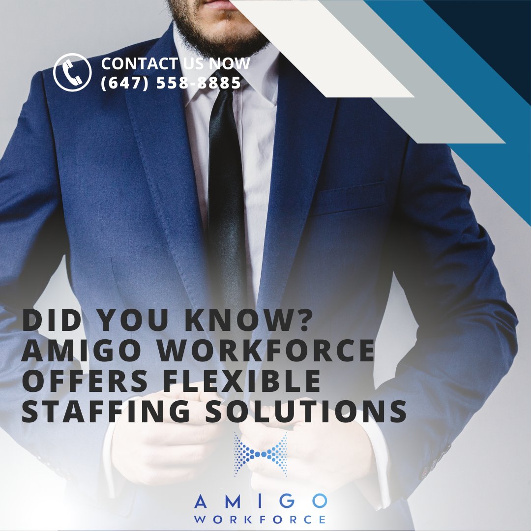 Amigo Workforce is here to help with your staffing needs!  Get the flexibility you need - from weeks to months to even years.     Contact us at 📞(647) 558-8885 AMIGOWORKFORCE.COM #newjobscanada #recruitingagency #StaffingSolutions #FlexibleJobs #AmigoWorkforce