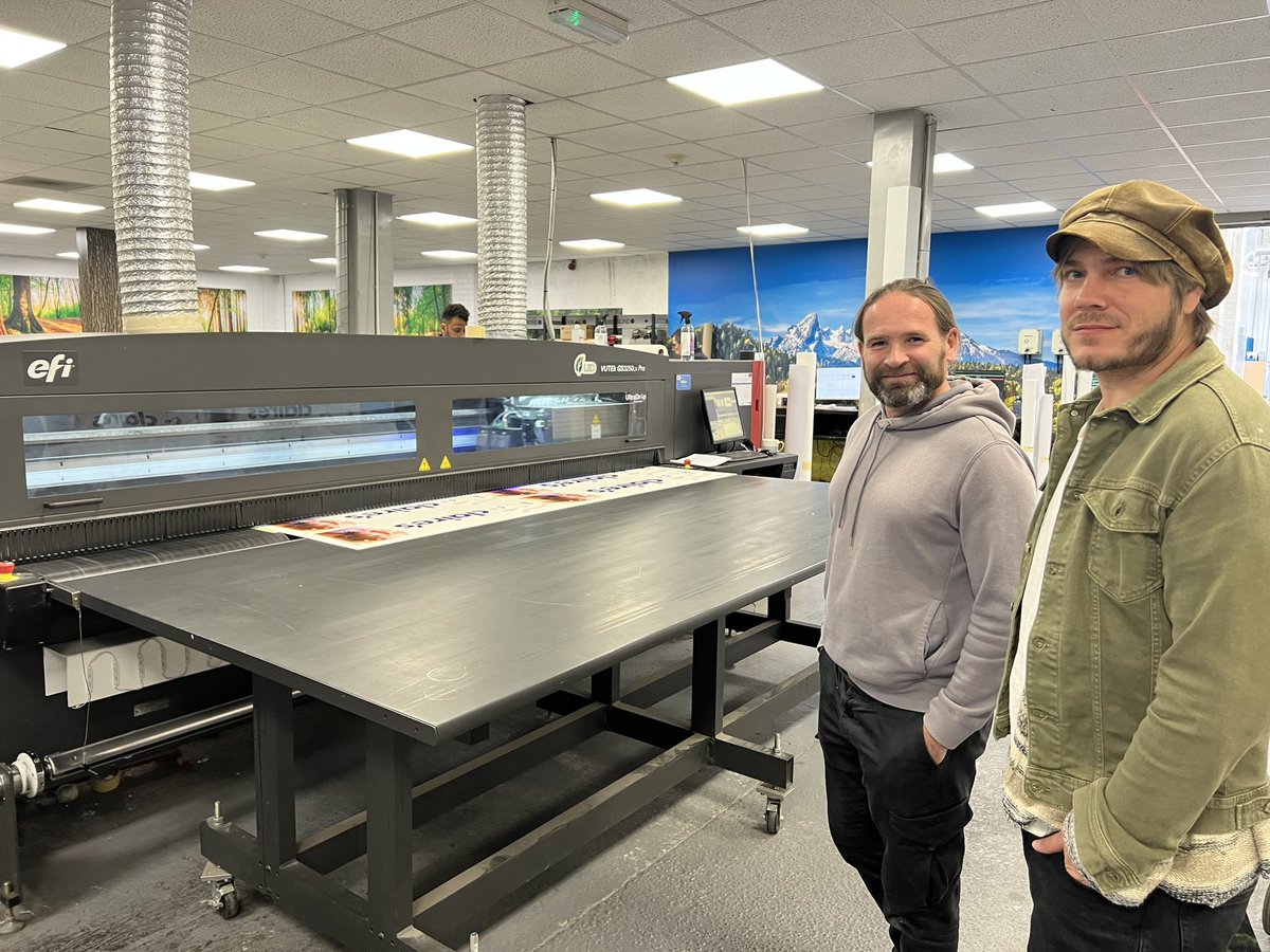Beautiful Education &amp; <a href="/dannydeeptown/">Danny Deeptown</a> were lucky enough to visit @imagecoprint today to see where Danny’s fab artwork is printed &amp; prepped for install. This company has a true commitment to the eco agenda making us very proud to be associated with them.