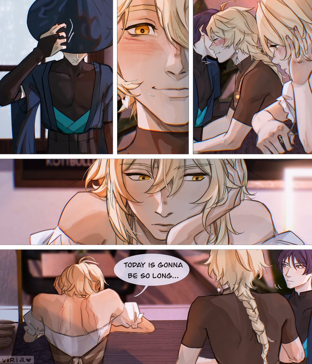 viria13's tweet image. paths cross again (chilumi reincarnation AU) 1/3

#GenshinImpact #chilumi #childe #lumine #tartaglia #scaraether #aether #scaramouche #wanderer #viria #art