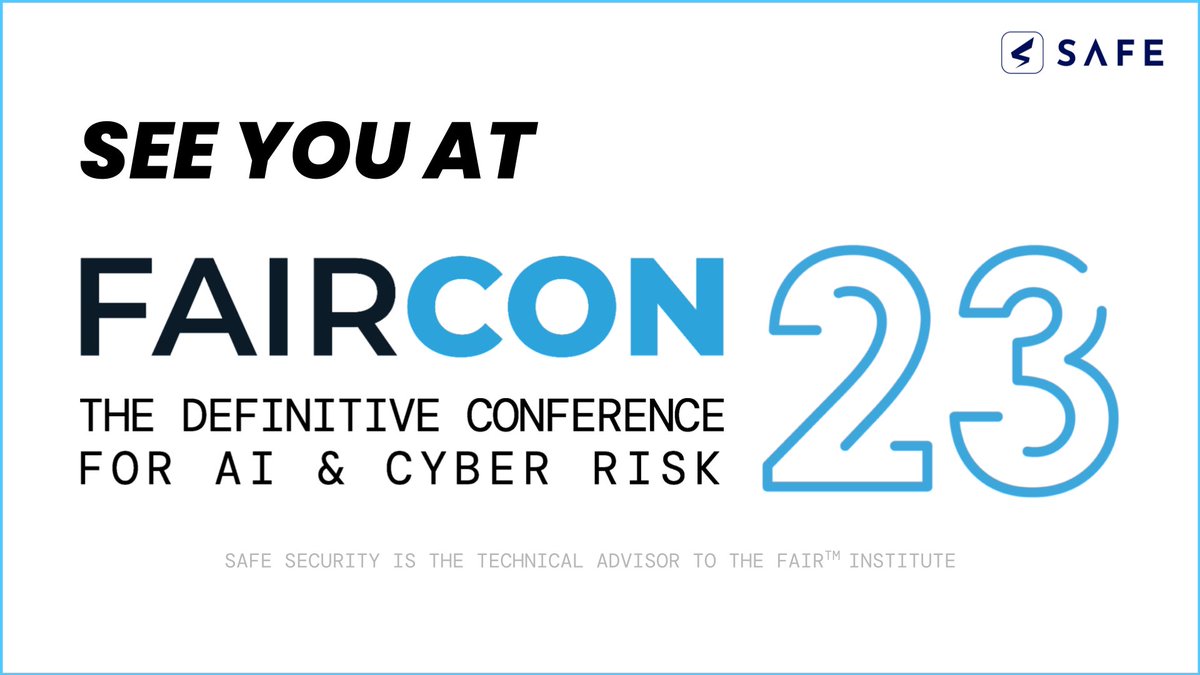 ⚡️ #FAIRCON23: We’re leading the conversation on automated &amp; AI-driven FAIR with these sessions (Oct 17th):

✅ How to Re-think Third-Party Risk with FAIR-TAM™?
✅ The CRQ Program Development Lifecycle
✅ Fireside Chat: Incident Response and Materiality

See you there!