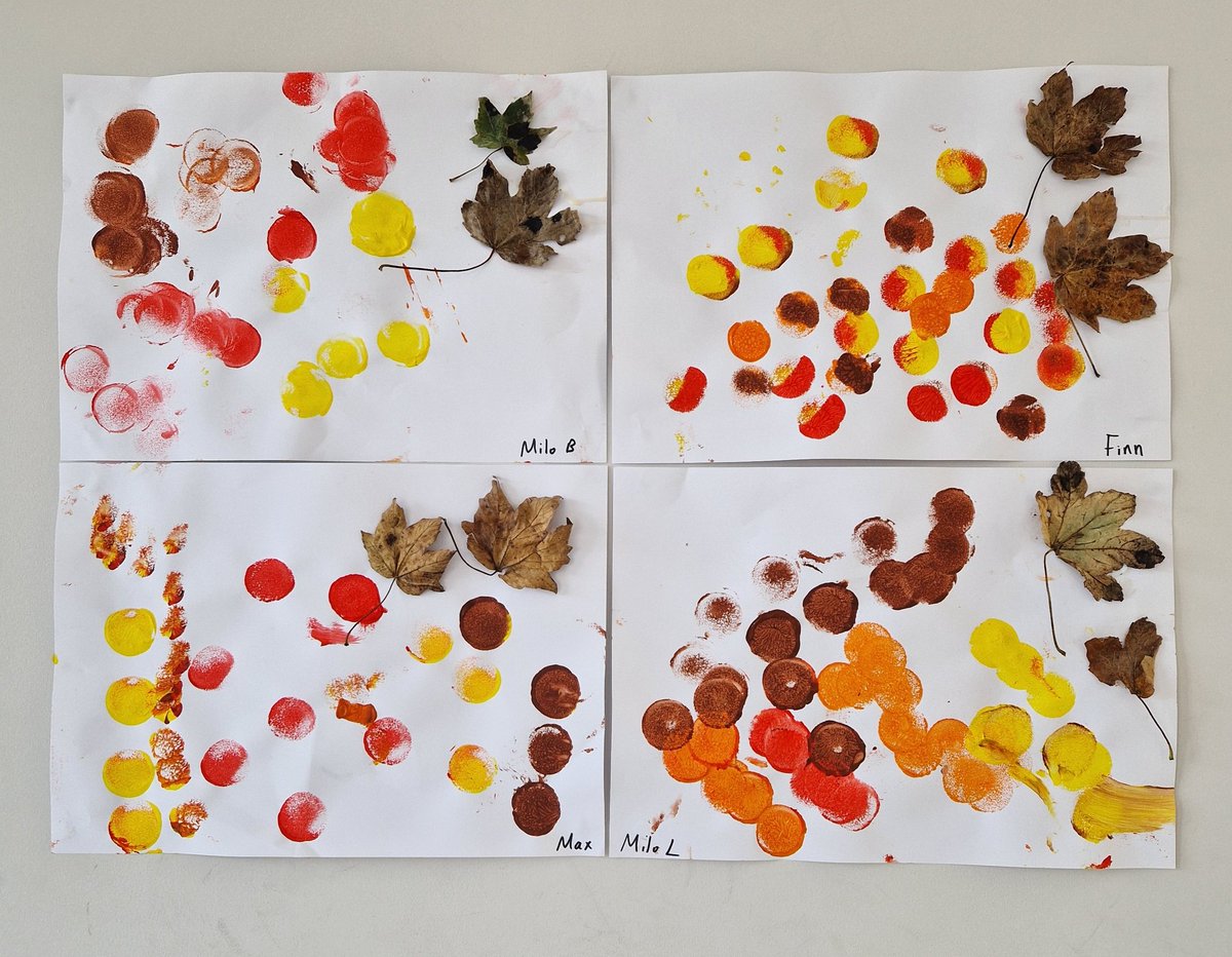Laura_McGrath4's tweet photo. Our lovely autumn collages using paint, sponges and leaves!
@BallinteerETNS @muinteoirodwyer
@SuzanneScollard
#Autismclass https://t.co/2Tq4rq46rl