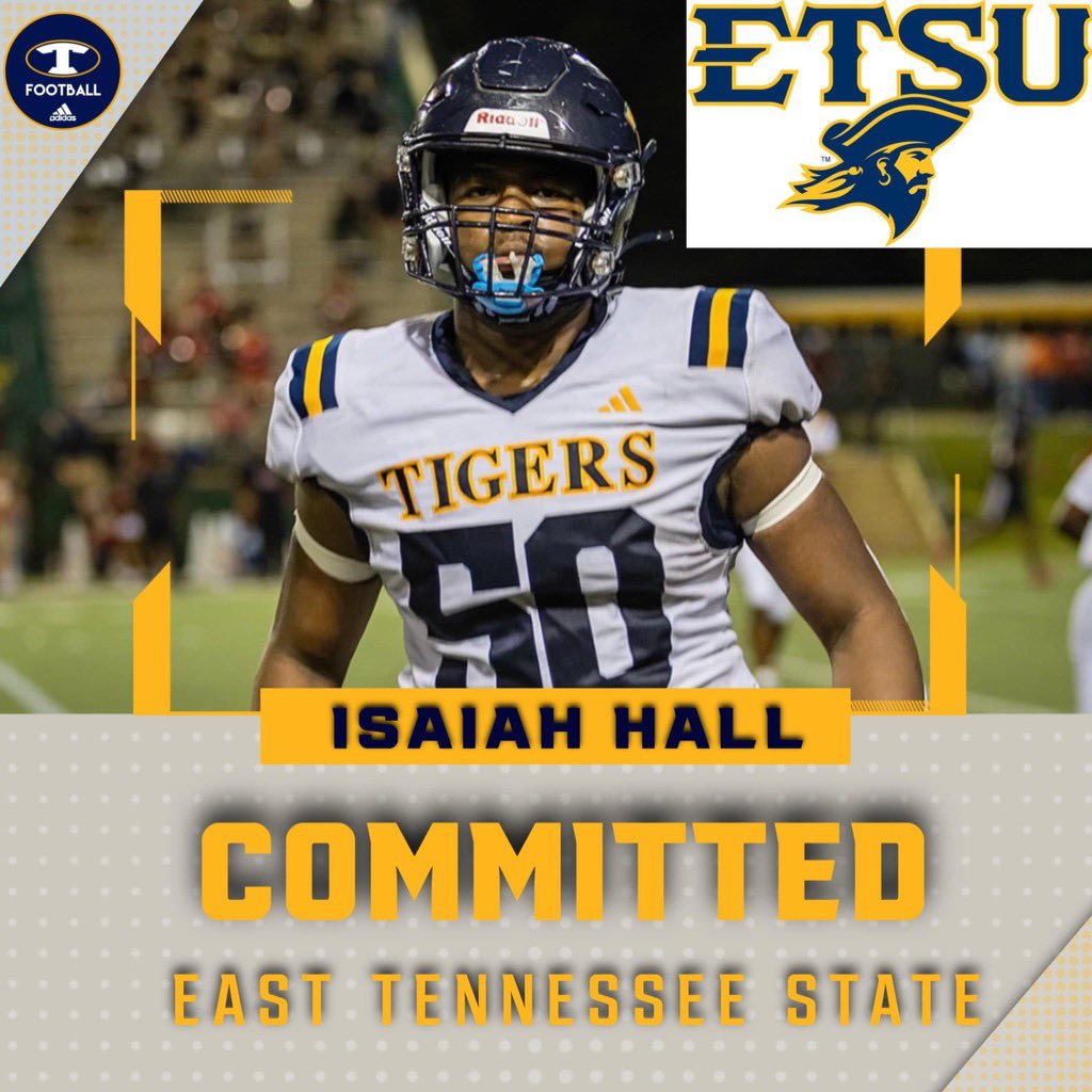 After a great visit at the University of East Tennessee, I will be announcing my commitment in furthering my athletic and academic career at ETSU🏴‍☠️ #BoardTheShip GO BUCS!!
@Jay_Guillermo57 @Dallas_Dickey13 @CoachMarchi @tanner_glisson @JC_PUNISHER_GA @wilsonpkdub  @RecruitGeorgia