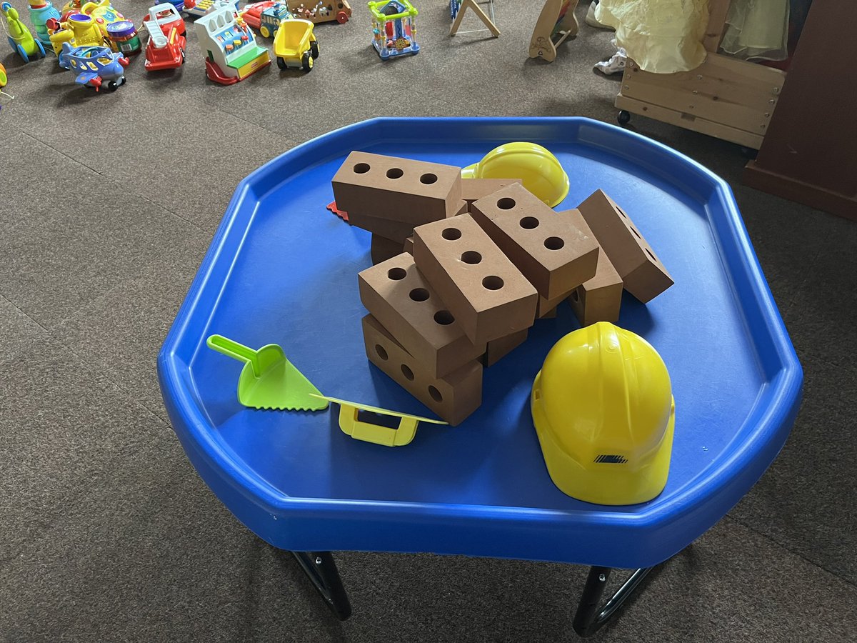 Let’s hope the exciting Tuff tray activities at tomorrow’s Toddlers group at Bethesda Church inspire some little ones to become part of the next generation of construction workers!