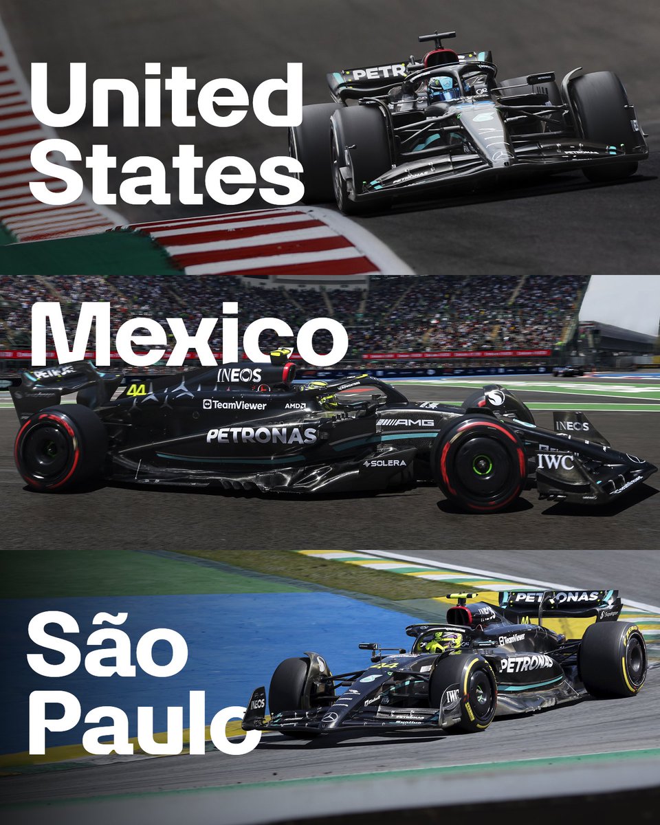 MercedesAMGF1's tweet photo. Three weeks. Three races. Who’s ready? 🔥 https://t.co/eFLByZBKYX