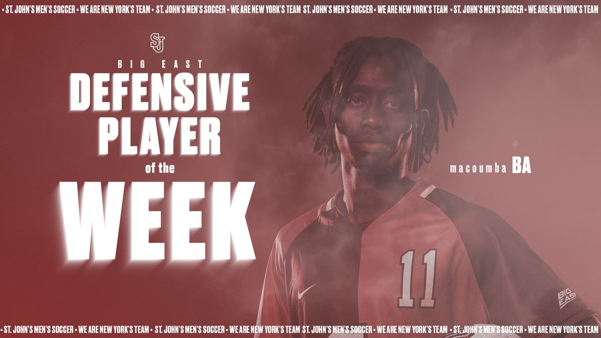 Using his speed on both sides of the ball, Macoumba Ba secures @BIGEAST Defensive Player of the Week honors 😎😎 📰 | bit.ly/3rSxveC