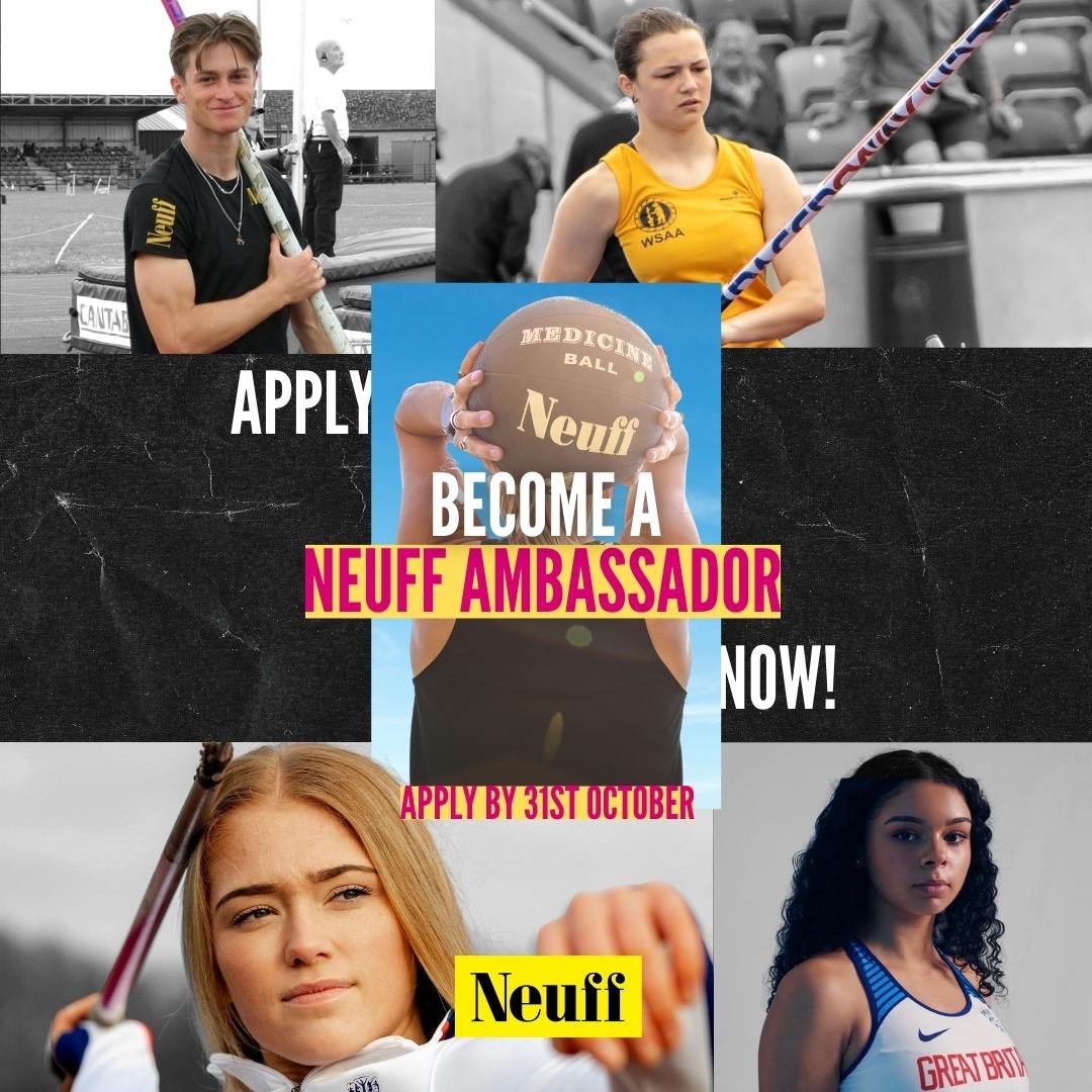Could you be the next Neuff ambassador? 🤔

If you want to become a part of our growing track and field family (and why wouldn't you?!), then fill in the application form now! ✍👇

bit.ly/Neuff2023Ambas…

We look forward to hearing from you! 🤝

#Neuff #NeuffAmbassador
