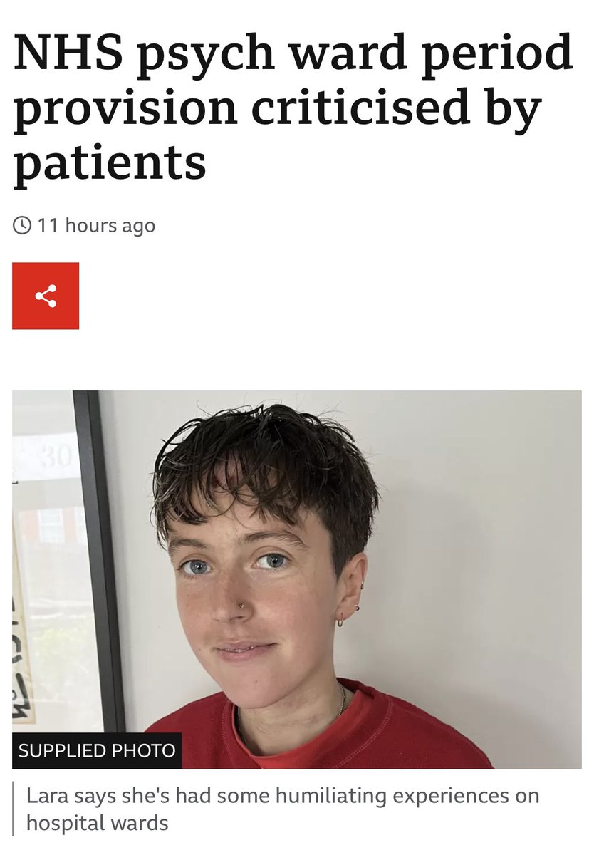 Did you hear us talking today on <a href="/bbcradio1/">BBC Radio 1</a> and <a href="/bbc1xtra/">1Xtra</a> about the lack of menstrual support 💔 and understanding in mental health wards?