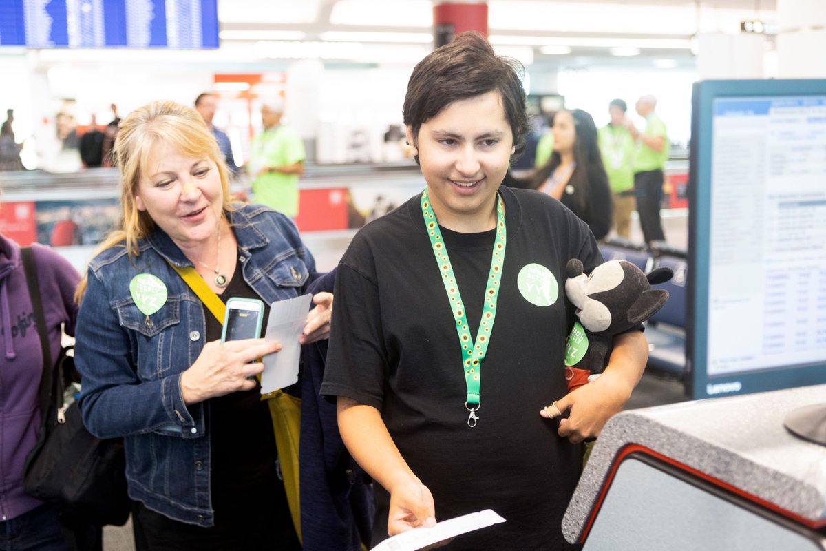 TorontoPearson's tweet photo. Toronto Pearson’s “Ready, Set, Fly…with YYZ” event partnered with @AutismONT, @airtransat, and other incredible organizations, to welcome families with kids with autism and neurodivergent needs. The event offered an immersive experience for everyone. https://t.co/2MoNcMNxuD https://t.co/w6aEF0bTcW
