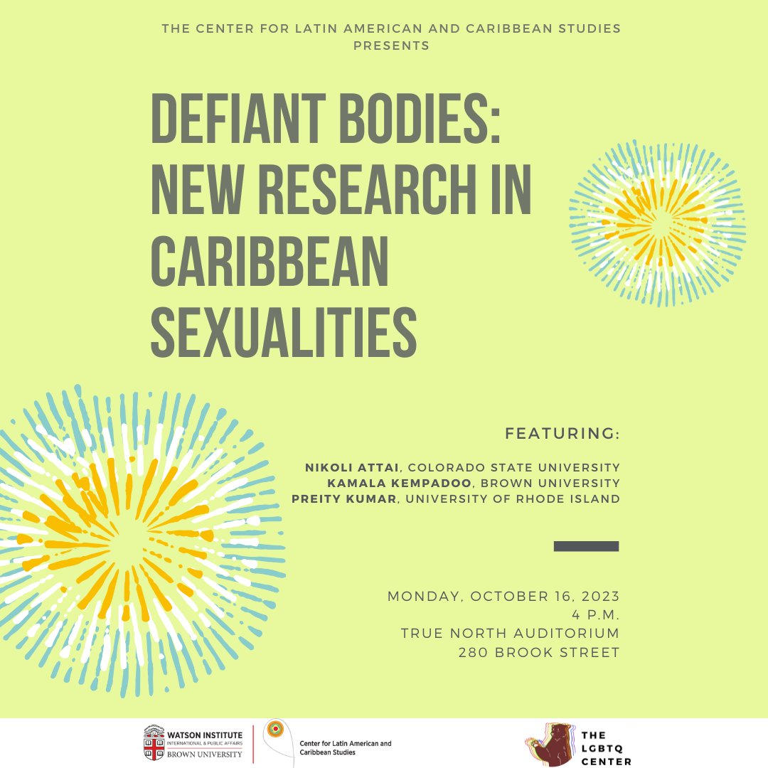 Join CLACS at 4pm today for a roundtable discussion with Cogut Visiting Professor Kamala Kempadoo. Reception to follow!