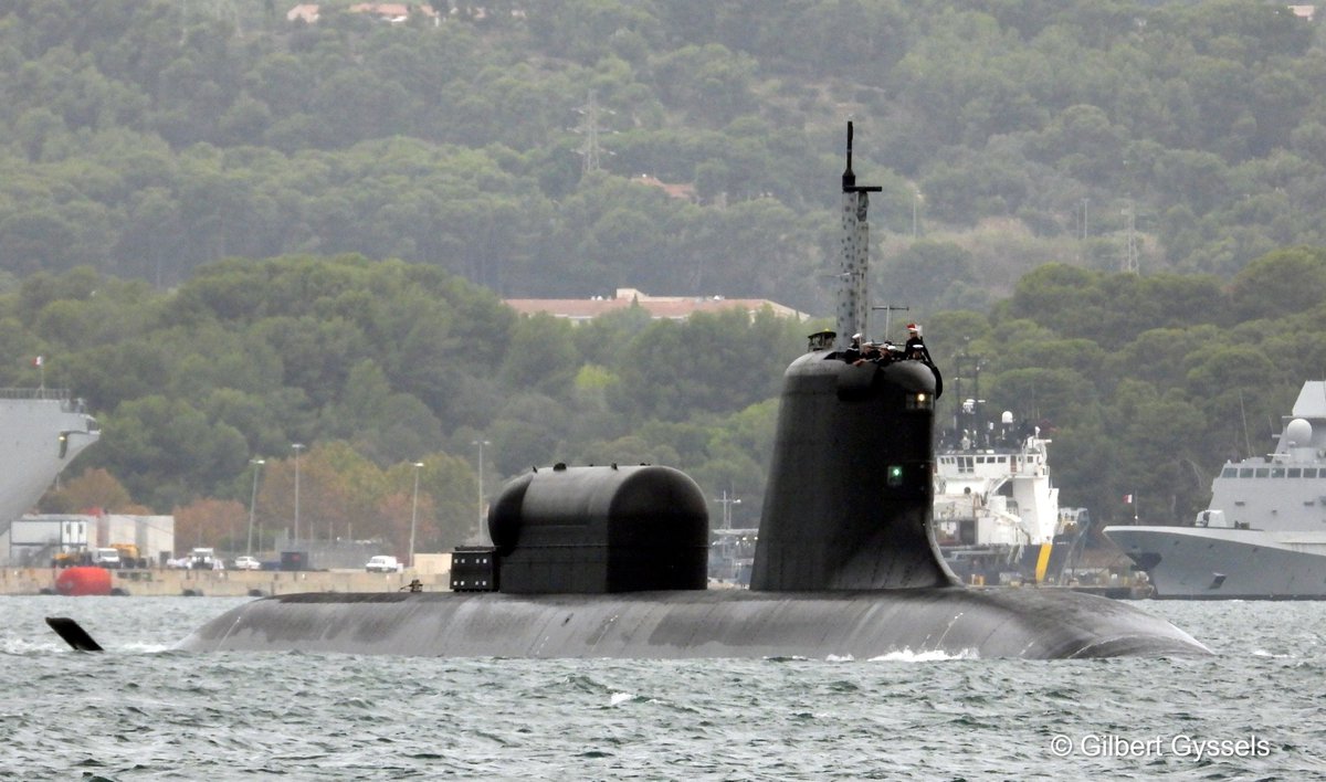 WarshipCam's tweet photo. French Navy Barracuda-class nuclear-powered attack submarine FS Suffren (S635) leaving Toulon, France - October 16, 2023 #fssuffren #s635
SRC: TW-@GGYSSELSSHIPS https://t.co/t3Us8mvkwu