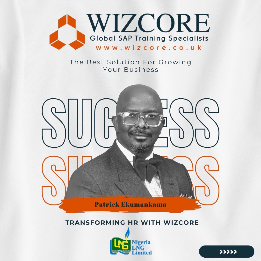 Nigeria LNG Limited trusts #Wizcore for SAP success! 🌟 Our tailored training and seamless collaboration led to a proficient team, ready for SAP SuccessFactors. 🏆 Join us to elevate your SAP skills today! 📈 #SAPTraining #SuccessStory #WizcorePartnership #NigeriaLNG