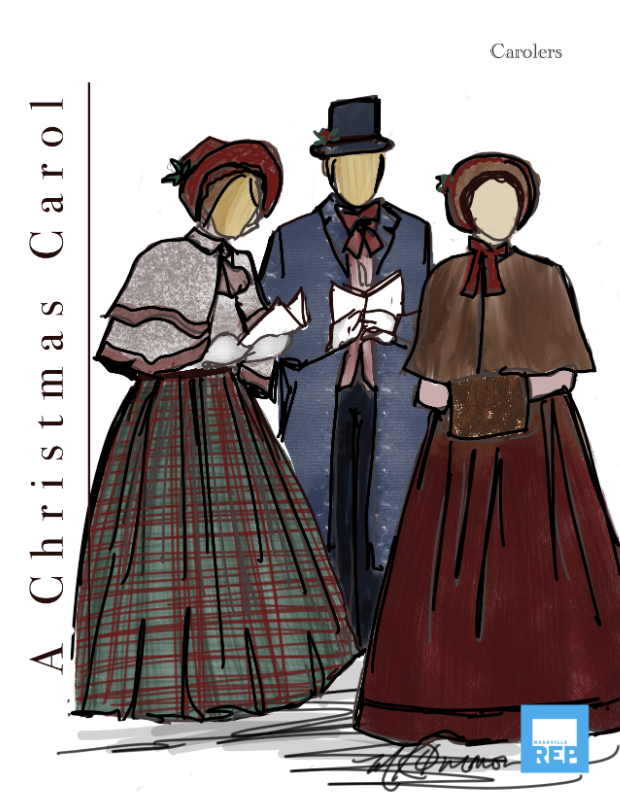nashrep's tweet photo. We have been hard at work here at the Rep crafting our brand new adaptation of A Christmas Carol, and that includes creating brand new costumes to transport you to 19th century London! Join us December 1-17 at TPAC and see how these renderings come to life on stage! https://t.co/6Mpk9QXLJr