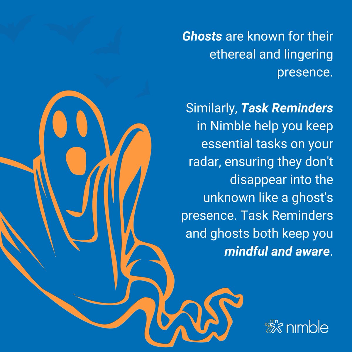 Nimble's tweet image. During this time of year, dressing up as your favorite characters brings back some legit nostalgia. 🎃

This got us thinking…if our Nimble features could dress up as classic halloween characters, which would they choose?! 

Here’s the answer 👇👻

#CRM #SimpleCRM