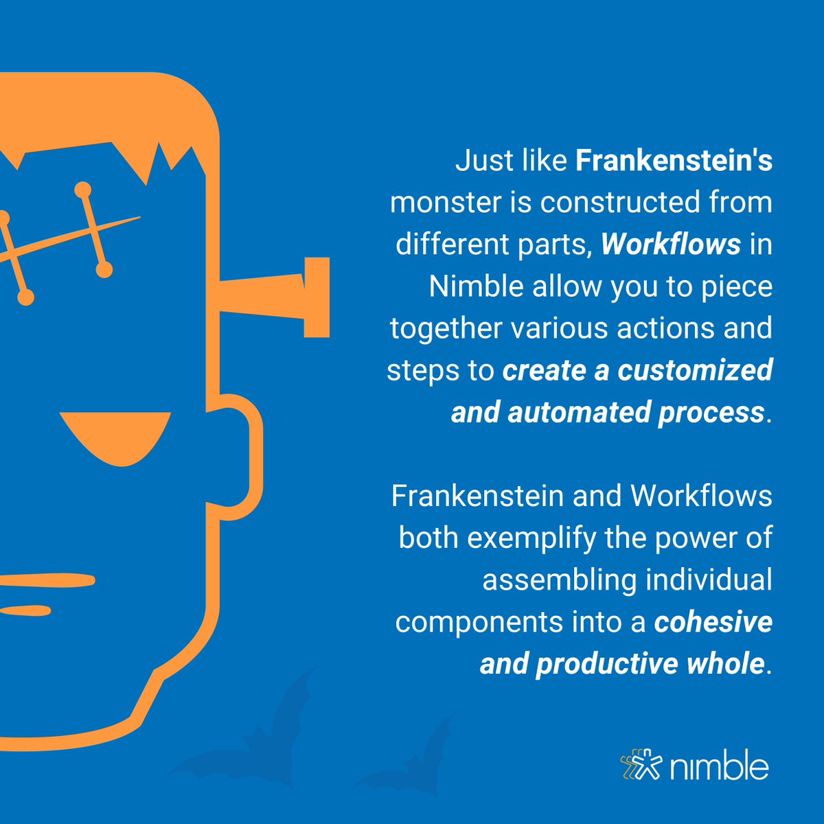 Nimble's tweet image. During this time of year, dressing up as your favorite characters brings back some legit nostalgia. 🎃

This got us thinking…if our Nimble features could dress up as classic halloween characters, which would they choose?! 

Here’s the answer 👇👻

#CRM #SimpleCRM